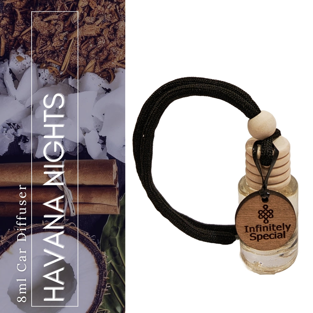Round Car Diffuser - Havana Nights