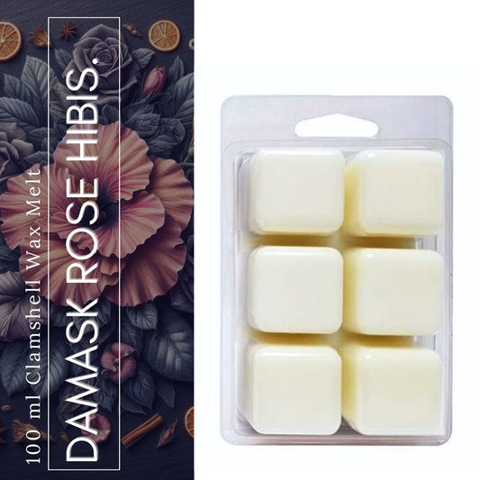 Damask Rose Hibiscus Wax Melt (100g)