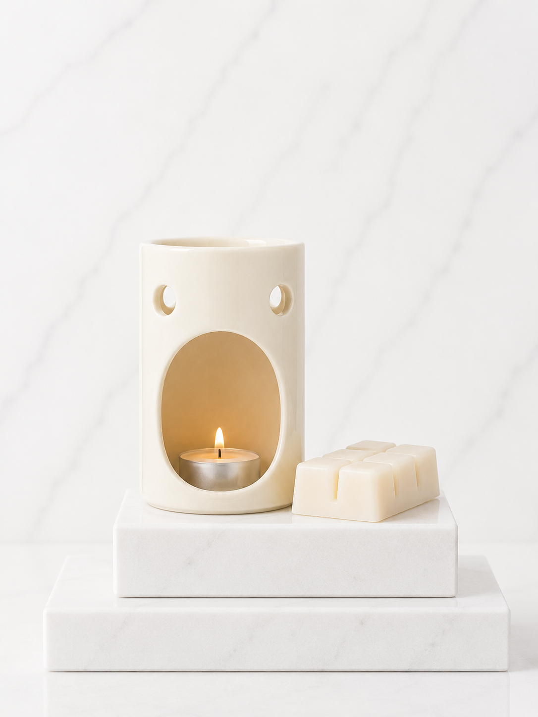 Tall Wax Burner White