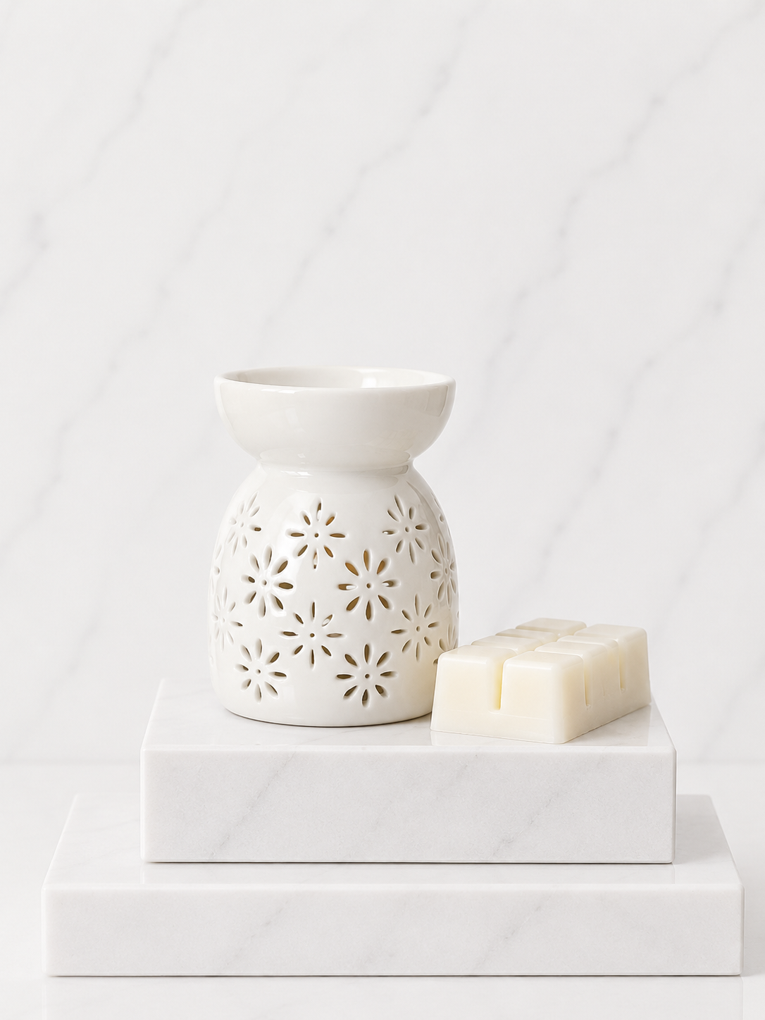 Large White Waxmelt Burner