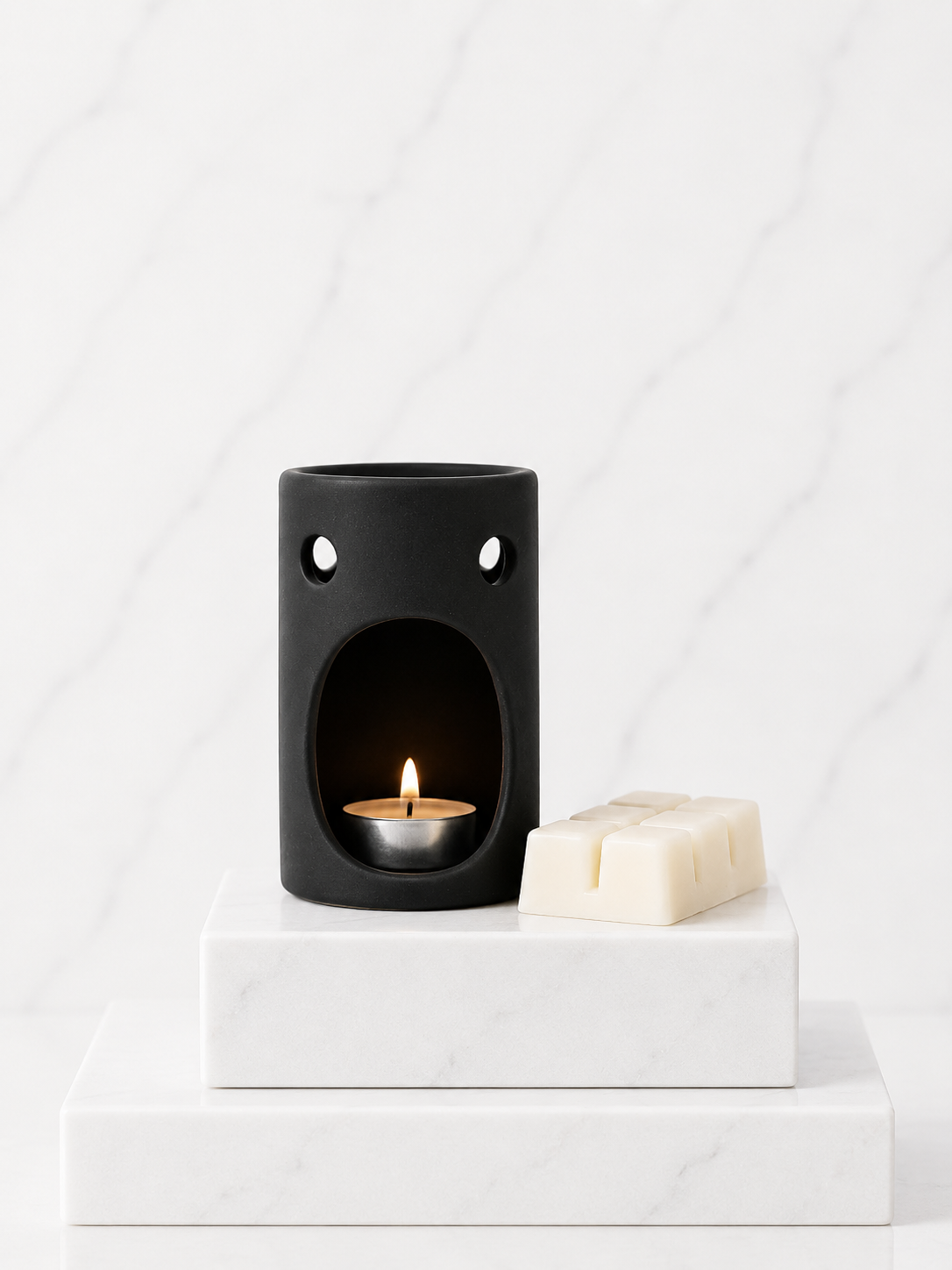 Tall Wax Burner Black