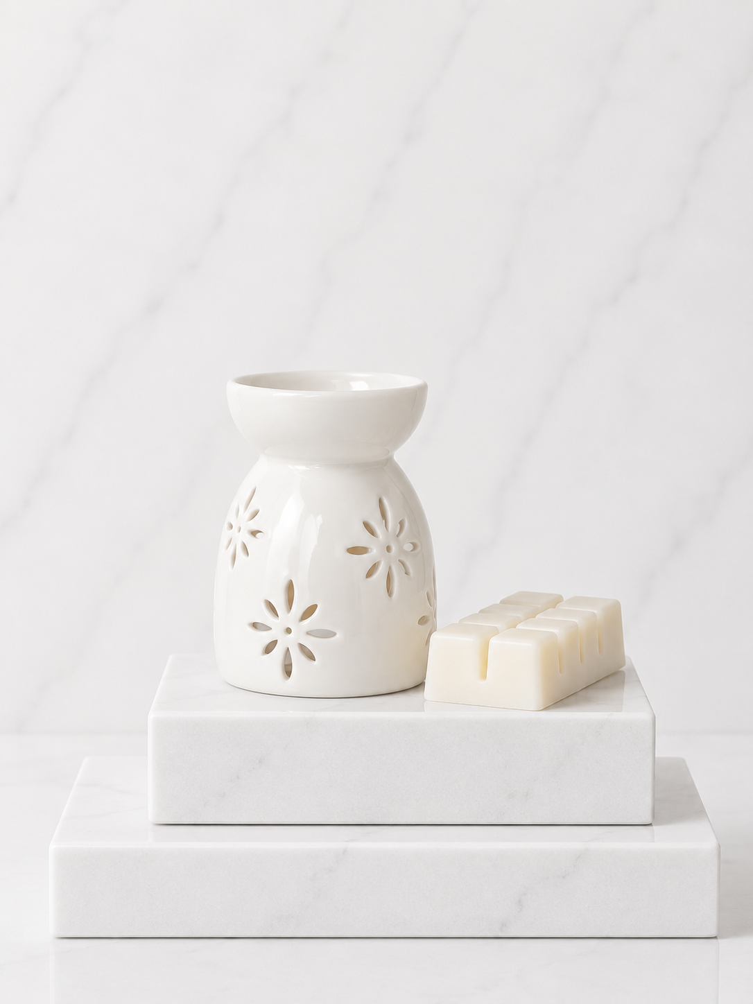 Small White Waxmelt Burner